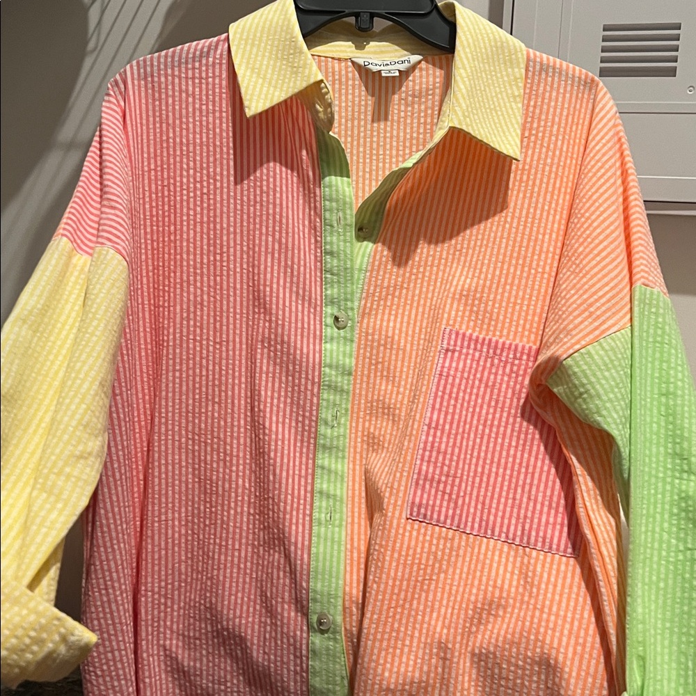 DAVI & DANI Multicolor Striped Shirt